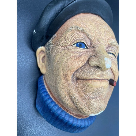 BOSSONS CHALKWARE HEAD: BOATMAN (1967) #45 CONGLETON, ENGLAND OLD SALT VINTAGE - Picture 2 of 9